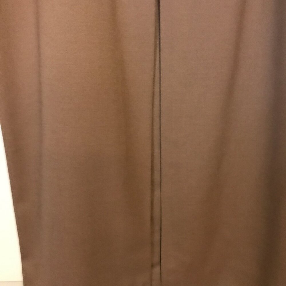 Vintage Pleated Skirt (Worsted Wool) Brown/Size 14(Lined) - Picture 2 of 6